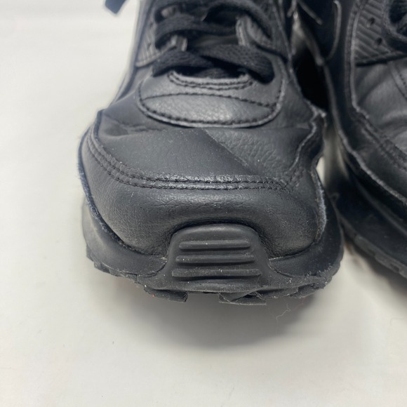 Nike‎ Air Max 90 Triple Black Sneakers CD6864-001 Youth Size 6.5Y - Picture 4 of 14